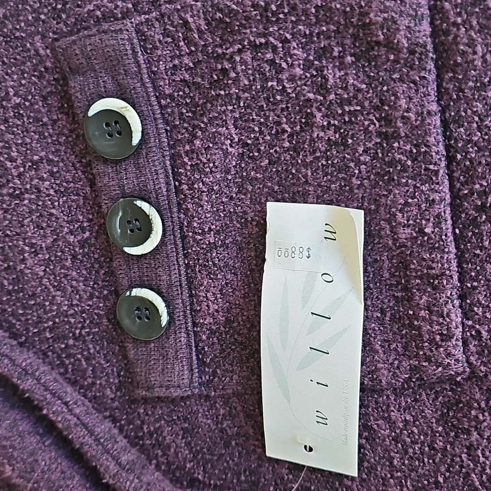 🍇HP🍇Willow Vintage Tweed Sweater Jacket NWT Large - Picture 5 of 9